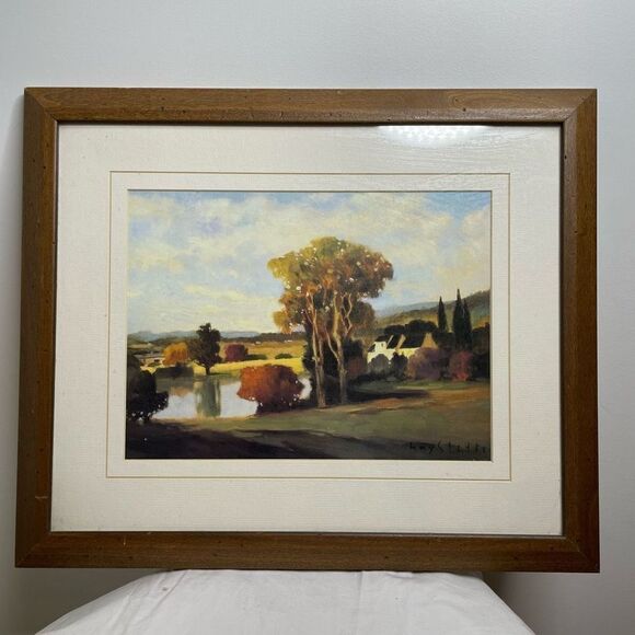 Max Hayslette Avignon Morning Scarce Romantic Signed Art Print 18.5" x 15.5" - Picture 11 of 11